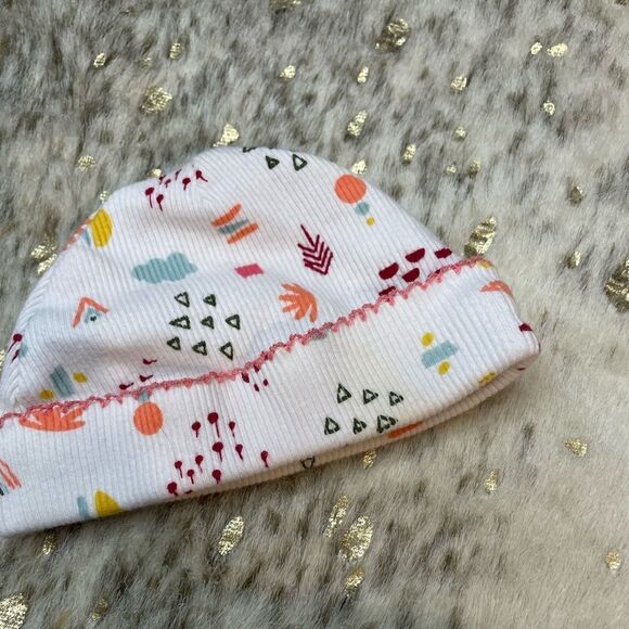 5 for $25🔥Carter's Organic Cotton Matching Pants & Sock Hat Newborn - Picture 3 of 5